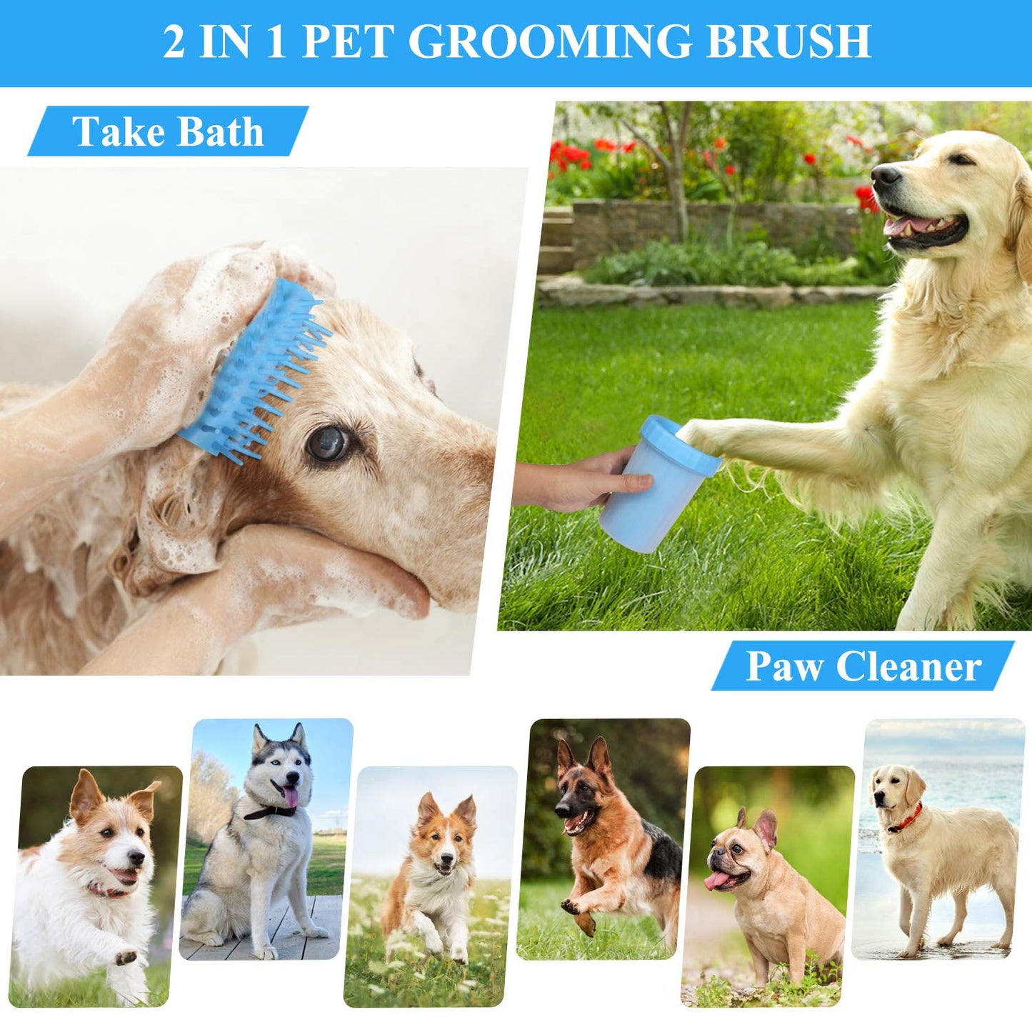 Portable Dog Paw Cleaner Cup for Dogs and Cats