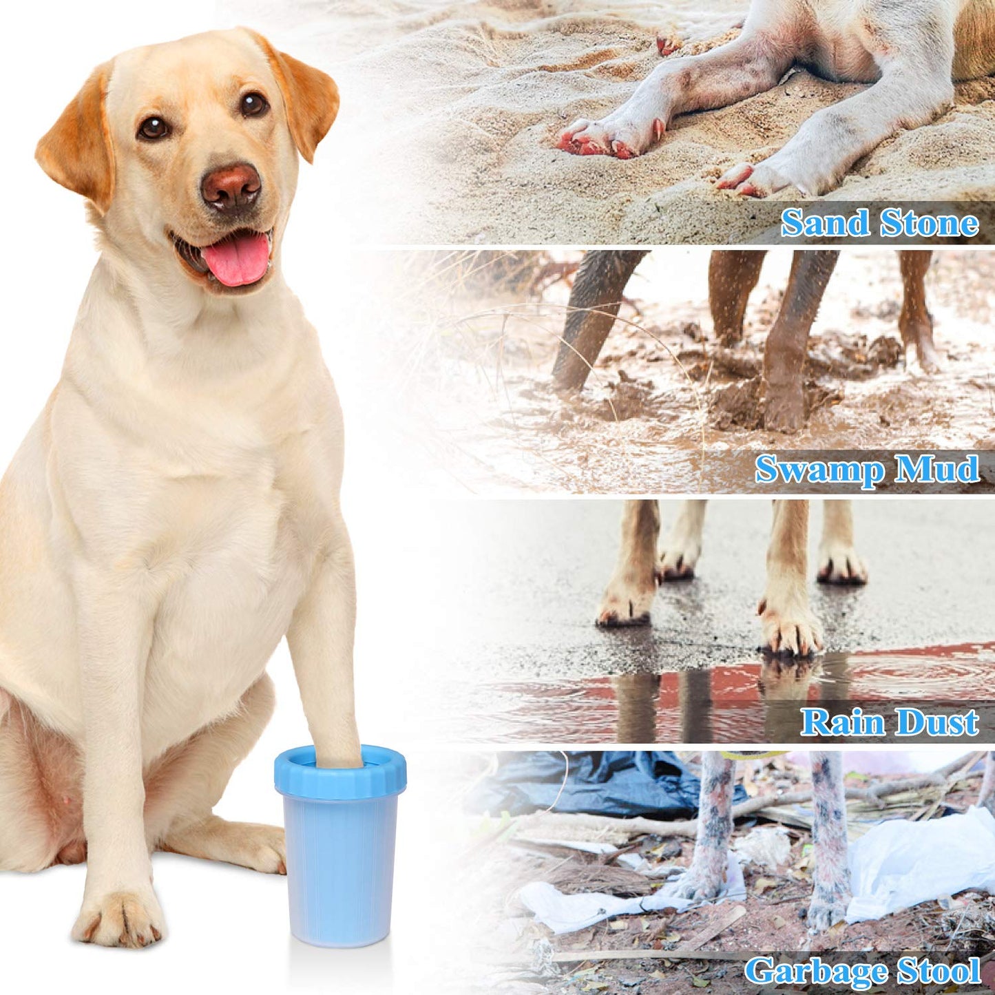 Portable Dog Paw Cleaner Cup for Dogs and Cats