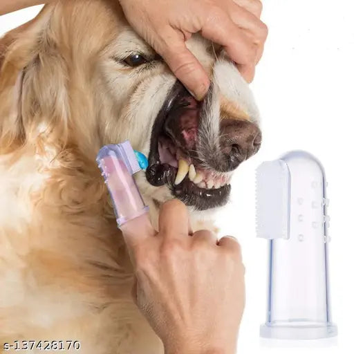 Dogs & Cats Finger Toothbrush – Soft Silicone Brush Head for Oral Cleaning - MaePaws