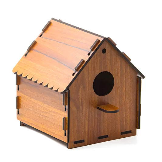 Wooden DIY Birdhouse – Perfect for Balcony & Garden! - MaePaws