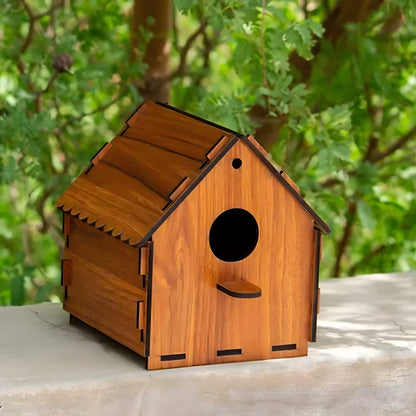 Wooden DIY Birdhouse – Perfect for Balcony & Garden! - MaePaws