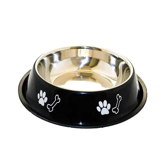 Fondle Dog Stainless Steel Bowl with Anti-Skid Rubber Base - MaePaws