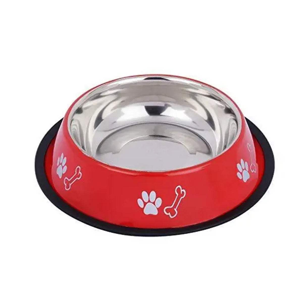 Fondle Dog Stainless Steel Bowl with Anti-Skid Rubber Base - MaePaws