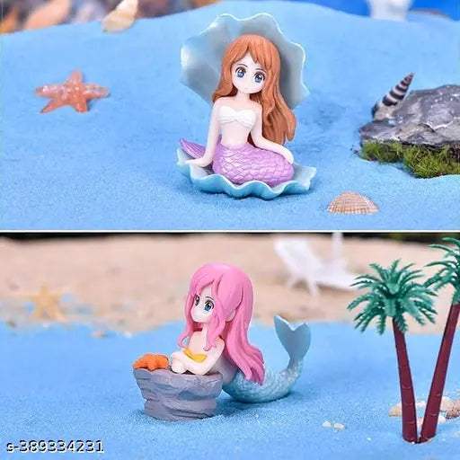 Miniature Mermaid Resin Toys – Aquarium & DIY Decorations - MaePaws