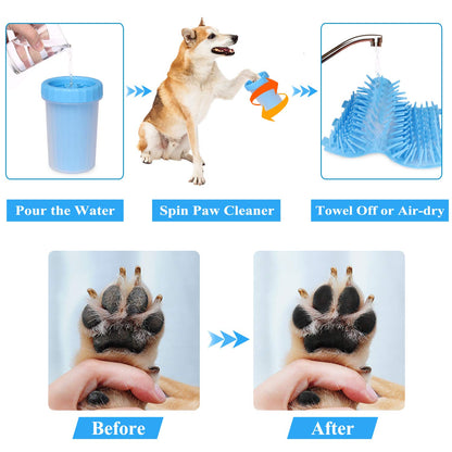 Portable Dog Paw Cleaner Cup for Dogs and Cats