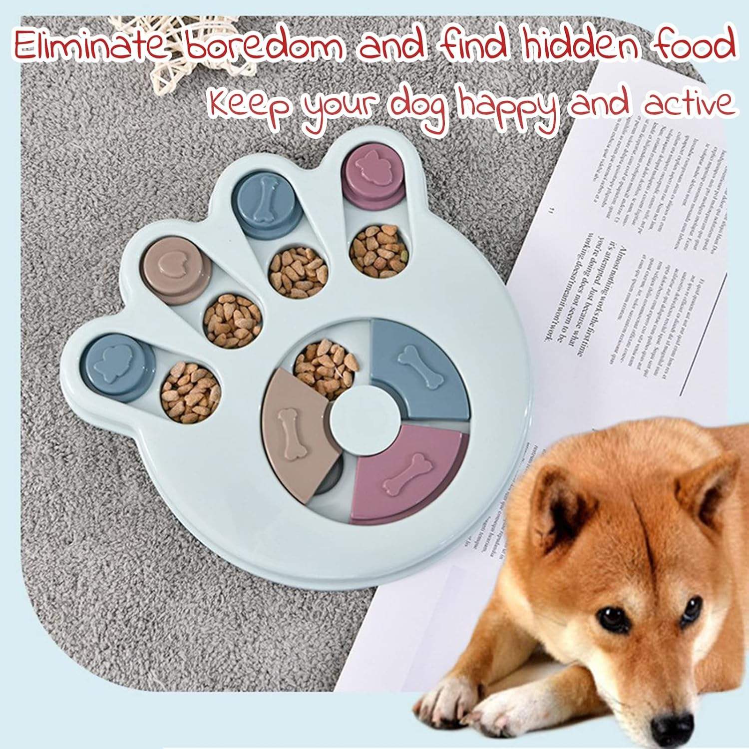 Interactive Dog Puzzle Toy – Slow Feeder & Enrichment - MaePaws