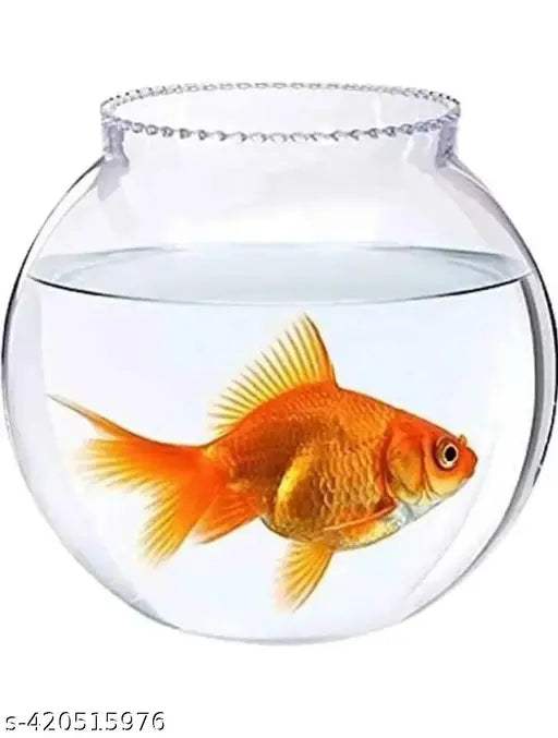 Crystal Clear Glass Fish Bowl (8 Inch) - MaePaws