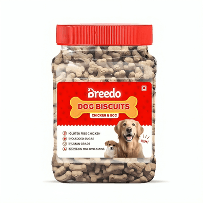 Breedo Chicken & Egg Dog Biscuits (400 Gm) - MaePaws