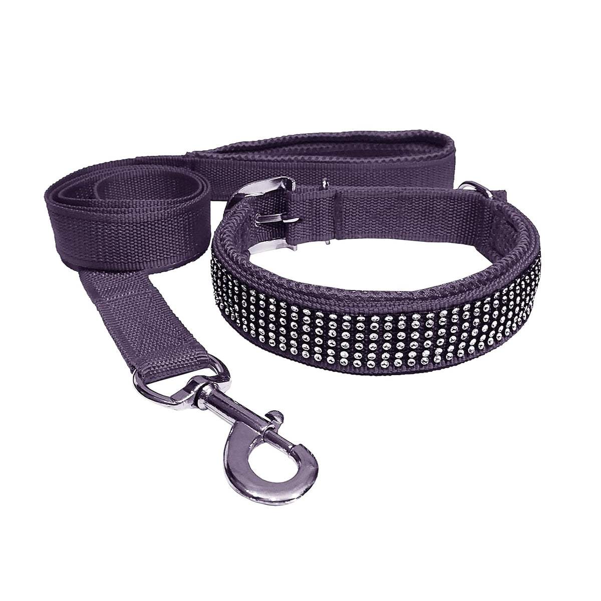 Petshop7 Nylon Mesh Padded Dog Collar & Leash – Adjustable & Durable - MaePaws