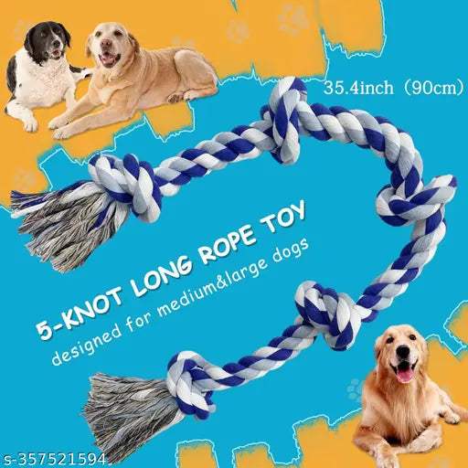 Heavy-Duty Dog Rope Toy – Combo of 2 for Aggressive Chewers - MaePaws