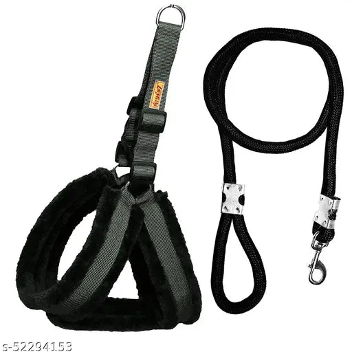 Petshop7 Nylon Dog Harness & Leash Set – Adjustable & Durable (Small Size)