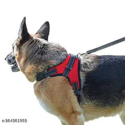 The Pets Popular Red Star Body Belt – Reflective, Adjustable & Comfortable