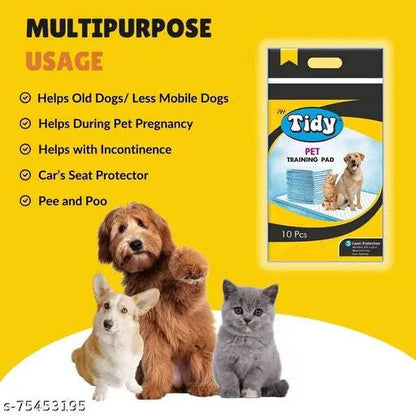 PH TIDY Disposable Pet Training Pads – 60x60 cm | Quick Dry & Leak-Proof - MaePaws