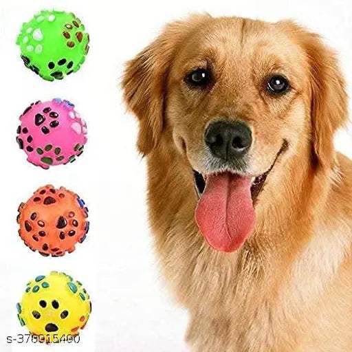 Dog Trust 3PCS Squeaky Rubber Chew Toys – Safe, Fun & Durable! - MaePaws