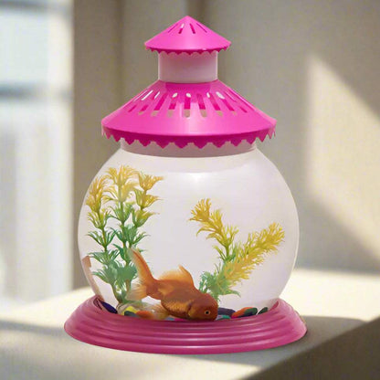 Pink Unbreakable Plastic Fish Bowl - MaePaws