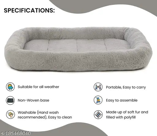 Ultra-Soft Dog & Cat Bed – High-Quality Wool Faux Fur - Pet Bed