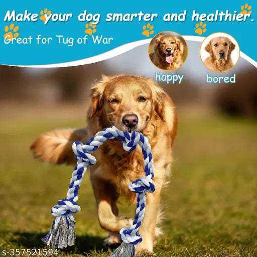 Heavy-Duty Dog Rope Toy – Combo of 2 for Aggressive Chewers - MaePaws