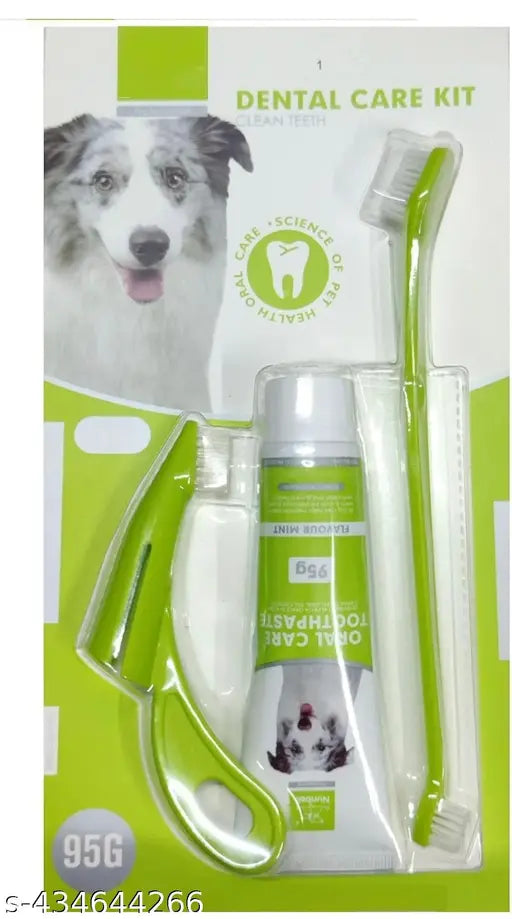 Dental Care 3-in-1 Set for Dogs & Puppies – Mint Flavor (95g)