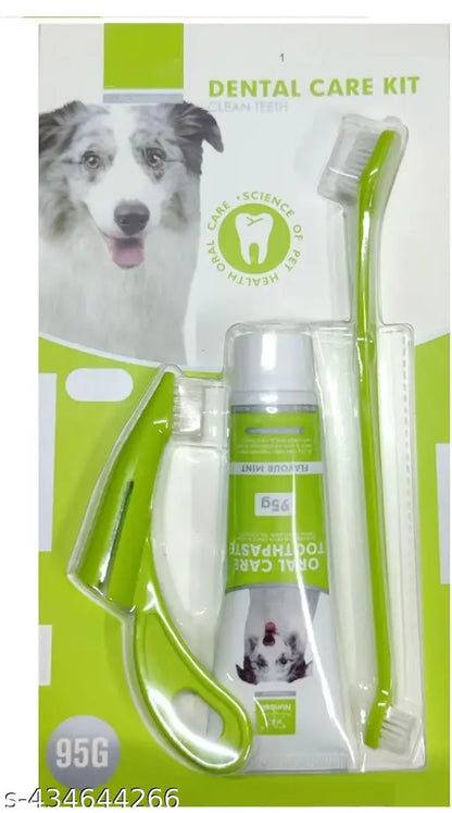 Dental Care 3-in-1 Set for Dogs & Puppies – Mint Flavor (95g)